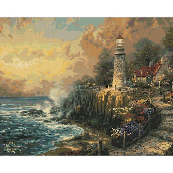 Plaid 16 in. x 20 in. Light of Peace Paint By Number Kit