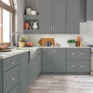 1 qt. #PFC-63 Slate Gray Semi-Gloss Enamel Interior/Exterior Cabinet, Door & Trim Paint
