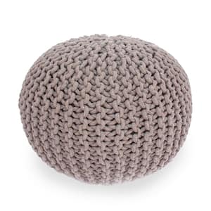 Moro Brown Round Pouf