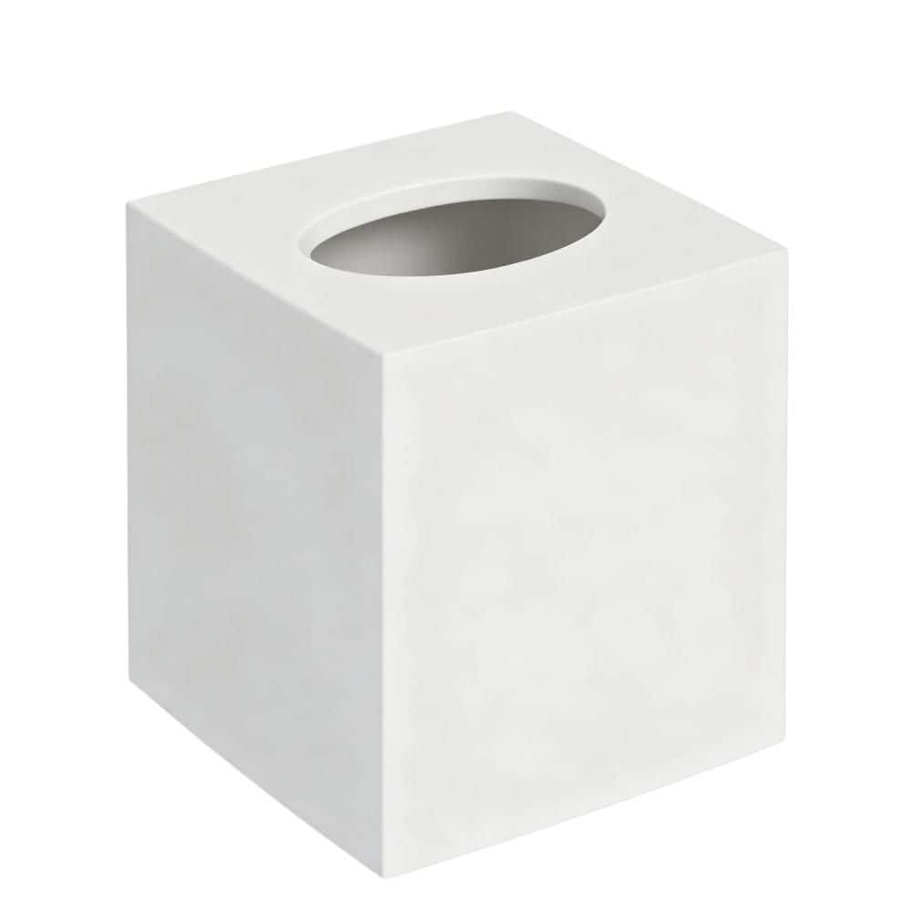 Acrylic Tissue Box Cover and Napkin Dispenser with Square for Bathroom Vanity Countertop, Bedroom, Desk and Office,White price history on PriceWatchPro