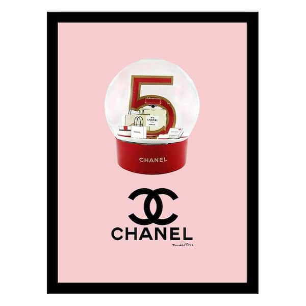VENICE BEACH Collections Shopping Fashion Designer Snow Globe by Fairchild Paris Framed Graphic Print Abstract Poster Art Print 18 in. x 14 in.