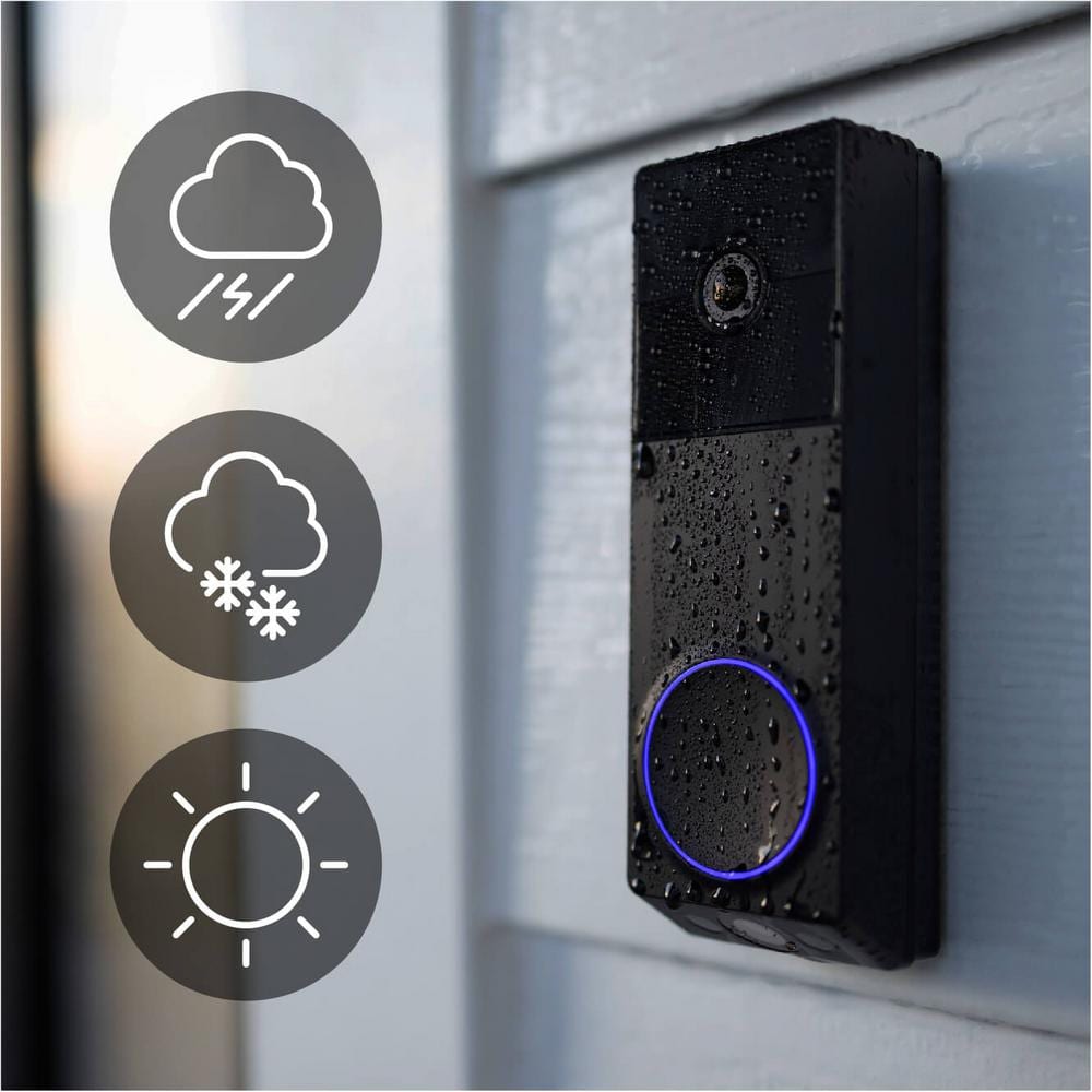 Wireless Duo Cam Video Doorbell (with Chime), Battery Powered, 2K Full HD Video, 2 Cameras, 2-Way Audio, Night Vision