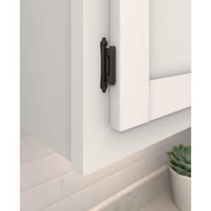 Oil-Rubbed Bronze 3/8 in. (10 mm) Inset Self-Closing, Face Mount Cabinet Hinge (2-Pack)