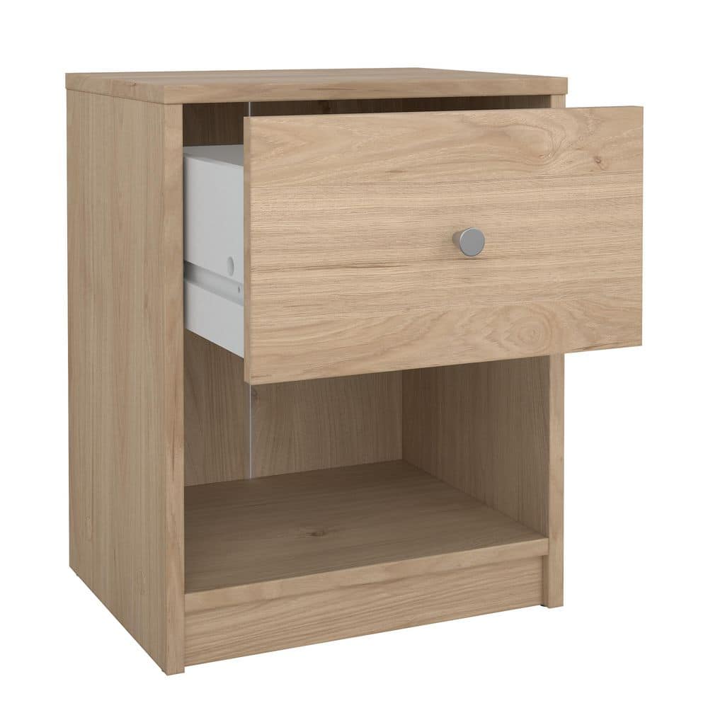 Jackson Hickory 1 Drawer and 1 Shelf Nightstand
