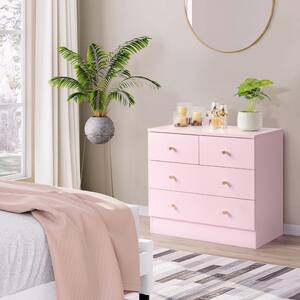 slim fit dress slacks Pink Laminate Waterfall Dresser & Mirror Set – Rehaus