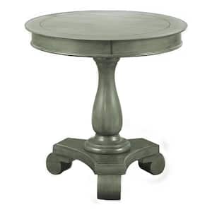 Lina 26 in. Teal Round End Table