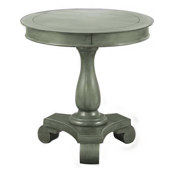 Best Master Furniture Lina 26 in. Teal Round End Table