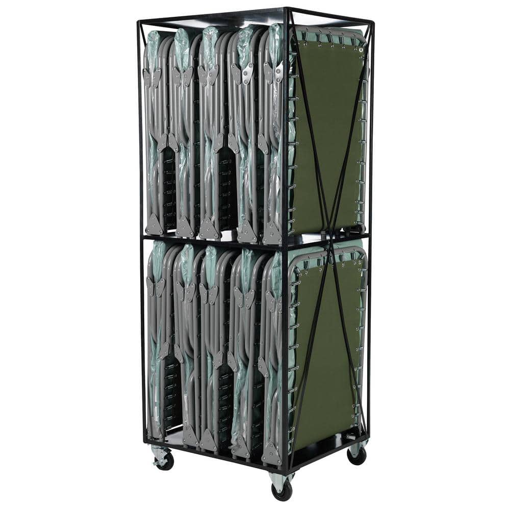 Roll-away Special Need Cots Cart Storage with Ten XM-3 Cot padded Special N