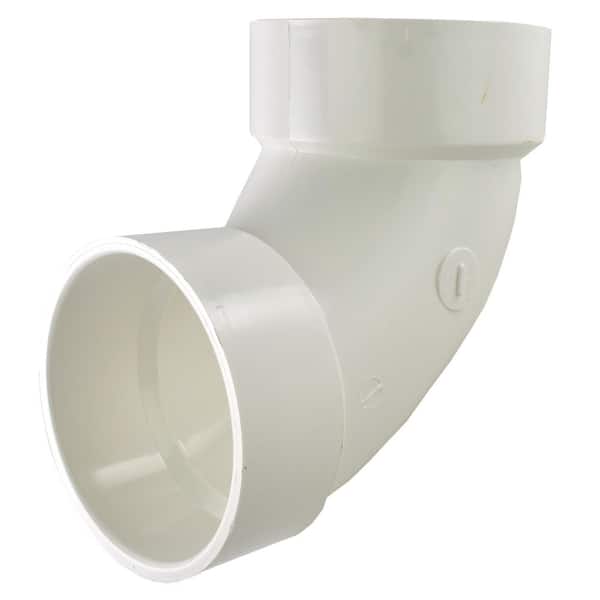 2 in. PVC DWV 90-Degree Hub x Hub Elbow