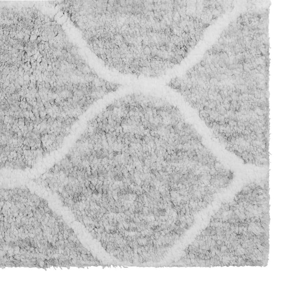 Moroccan Silver/Ivory 9 ft. x 12 ft. Area Rug