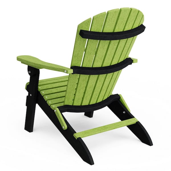 Wildridge Heritage Lime Green and Black Plastic Outdoor Folding