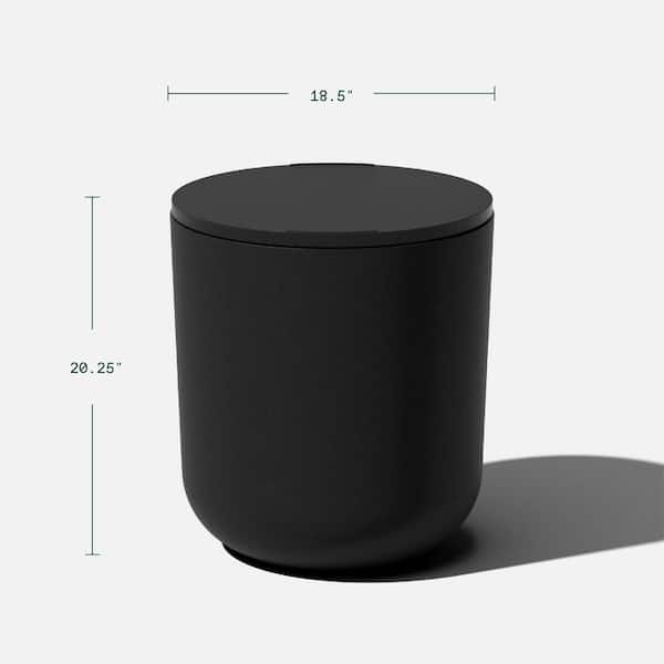 Veradek Side Table Series Kona Round Black Plastic 21 in. Height