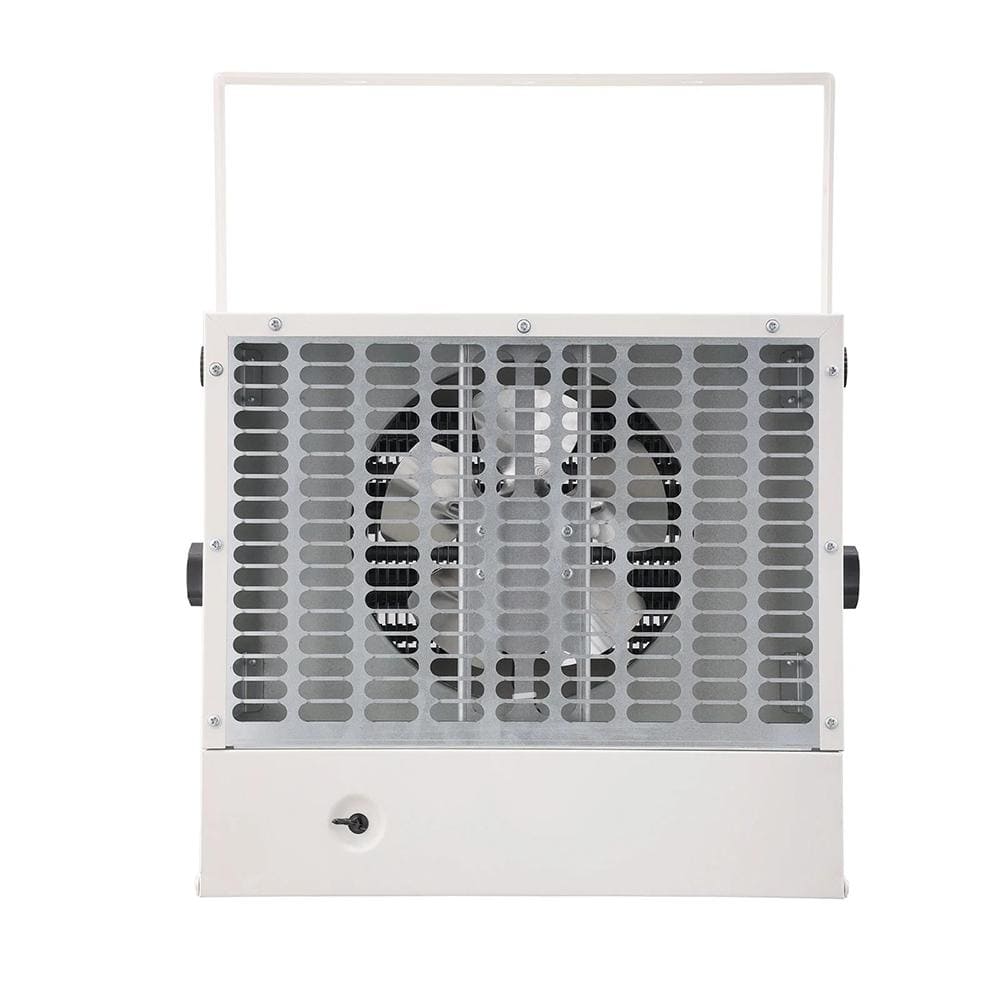 5000-Watt Forced Air Electric Ceiling Garage Heater with Remote Control, Ti