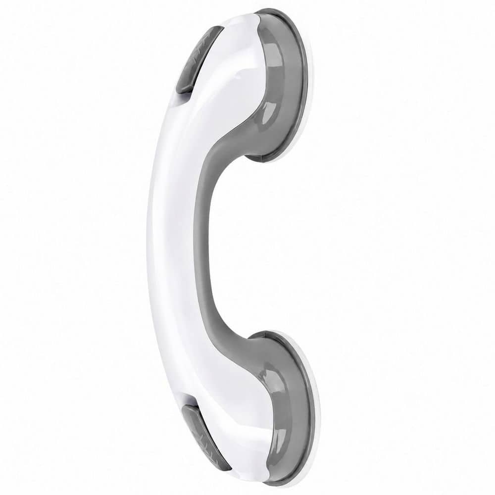 12 in. Shower Handle 1 Pack Suction Grab Bar for Bathtubs and Showers, Non-Slip Bathroom Safety Rail in Gray price history on PriceWatchPro