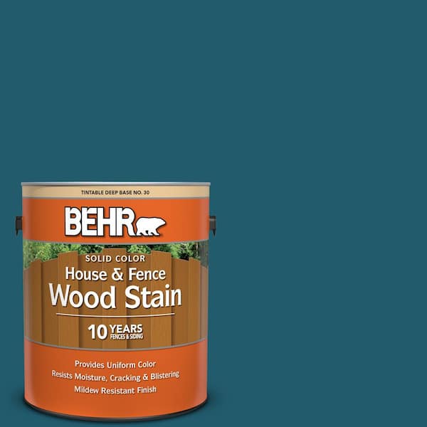 BEHR 1 gal. #T16-04 Galapagos Solid Color House and Fence Exterior Wood Stain