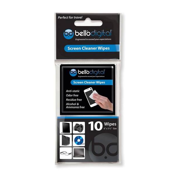 Bell'O Digital Screen Cleaner Wipes (10-Pack)