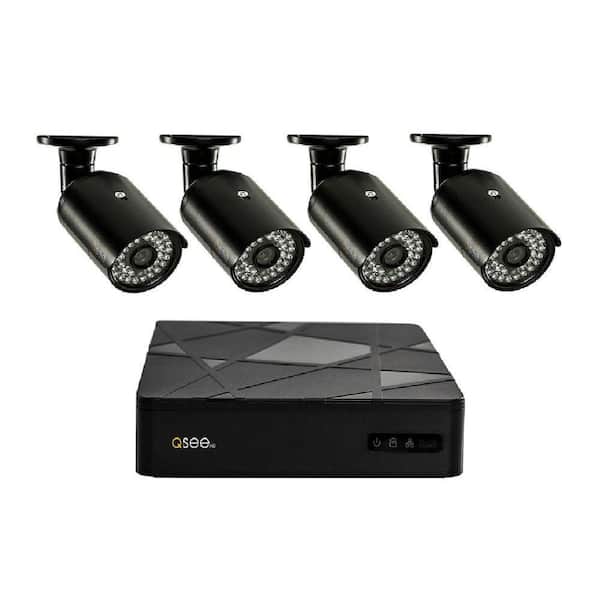 Q-SEE 8-Channel 960H 1TB Surveillance System with (4) 900TVL Camera, 100 Night Vision