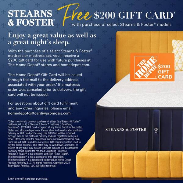 stearns and foster mattress specifications