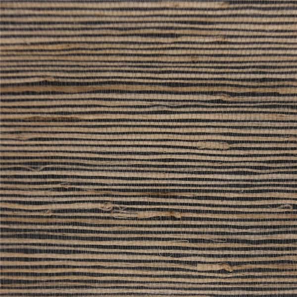 Dundee Deco Falkirk Elgin Black Light Beige Natural Grasscloth Wallpaper (Covers 54 sq. ft.)