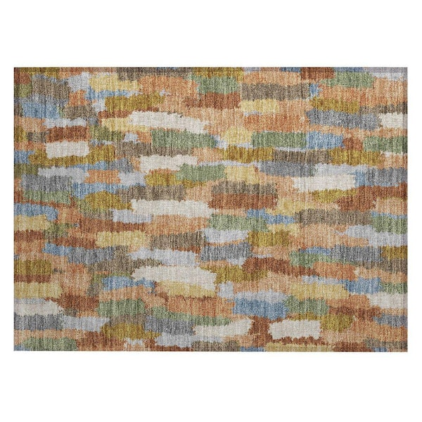 Chantille Machine Washable Indoor/Outdoor Abstract ACN2437 Copper 2 ft. x 3 ft. Accent Rug