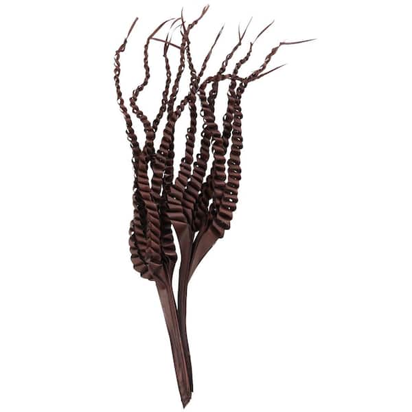 30 in. Tall Five Finger Palm Leaf Natural Foliage (1 Bundle)