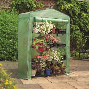 5 ft. 3 in. H x 3 ft. 11 in. W x 19 in. D 4-Tier Extra-Wide Mini Greenhouse