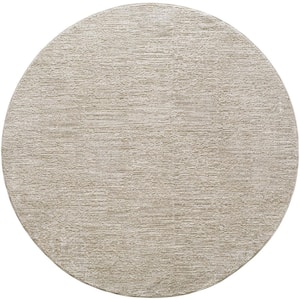 Masterpiece Gray Traditional 7 ft. Round ft. Indoor Area Rug