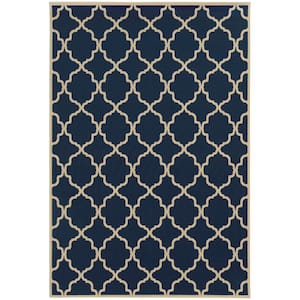 Newport Navy 5 ft. x 8 ft. Area Rug