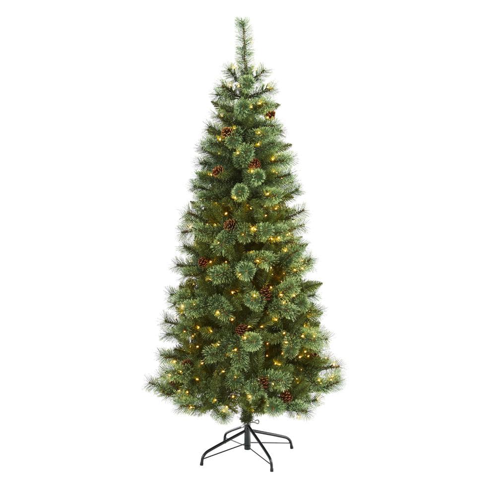 Reviews for Nearly Natural 6 ft. PreLit White Mountain Pine Artificial