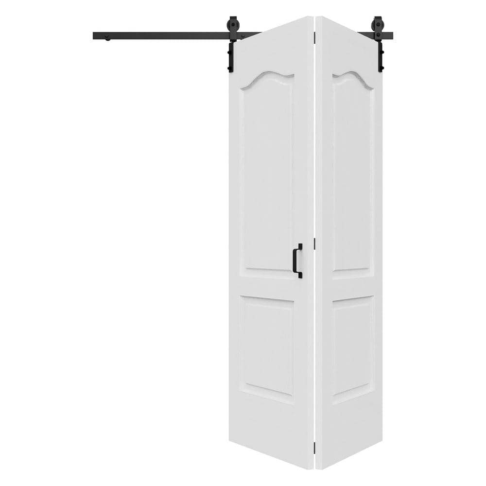 ARK DESIGN 60 in. x 84 in. Arch Panel 2-Lite Primed Hollow Core MDF ...