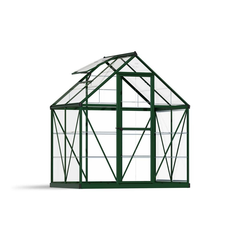 CANOPIA by PALRAM Harmony 6 ft. x 4 ft. Green/Clear DIY Greenhouse Kit -  701635