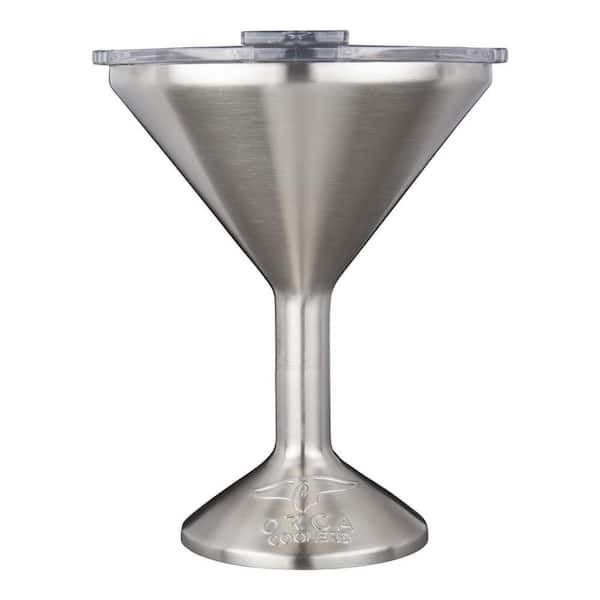 NEW ORCA Chasertini stainless steel BPA Free Travel Martini Glass 8oz w/lid