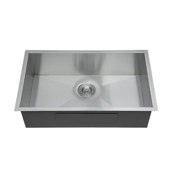 Modland Loile In L Undermount Single Bowl Gauge Brushed Nickel