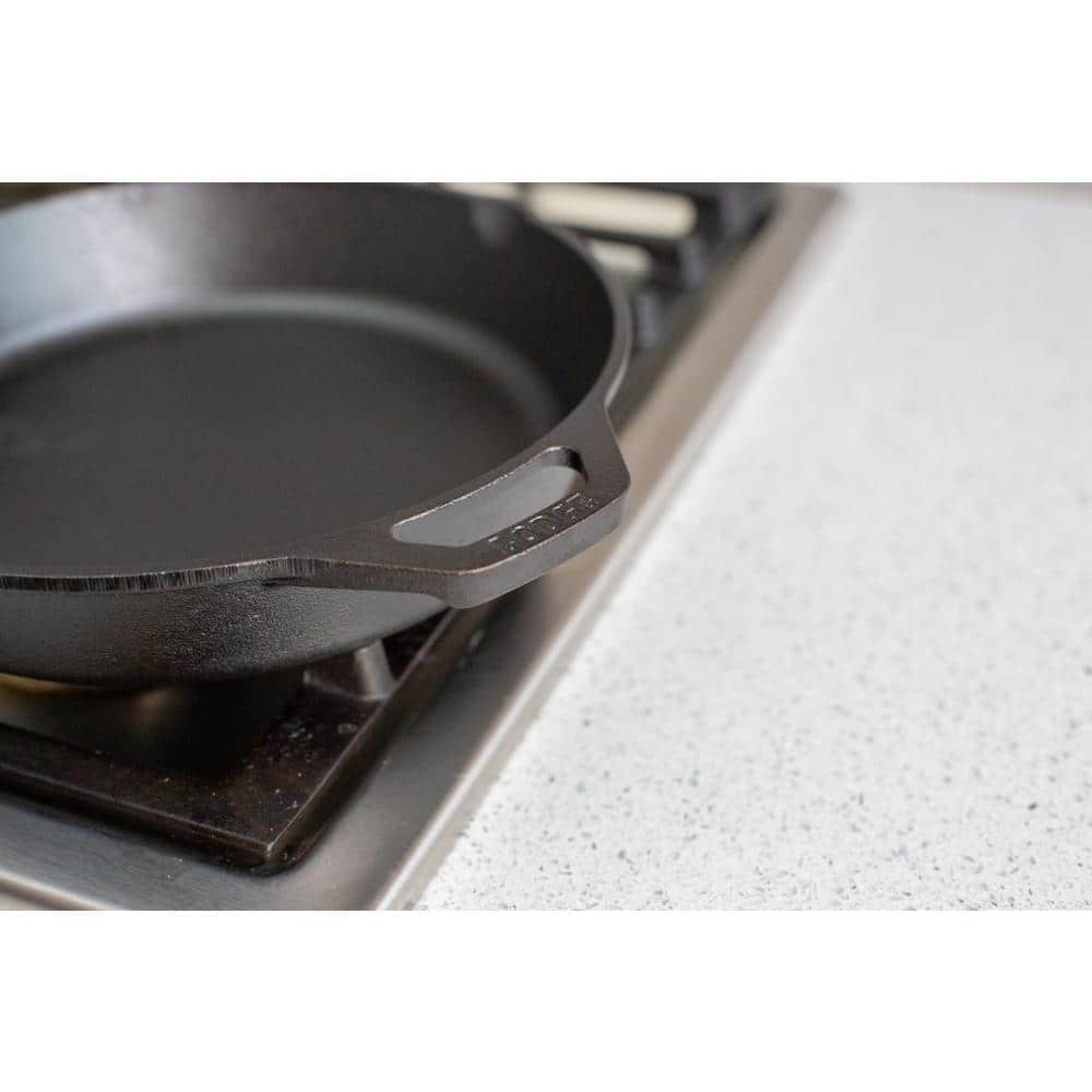 10.25-Inch Black Cast Iron Skillet with Dual Handles