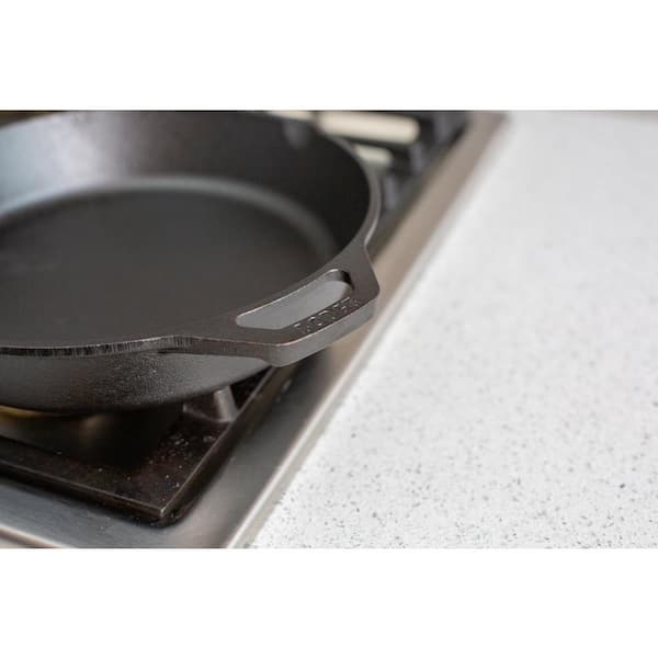 Lodge 10.25 in. Cast Iron Skillet in Black with Dual Handles Lodge 10.25 in. Cast Iron Skillet in Black with Dual Handles
