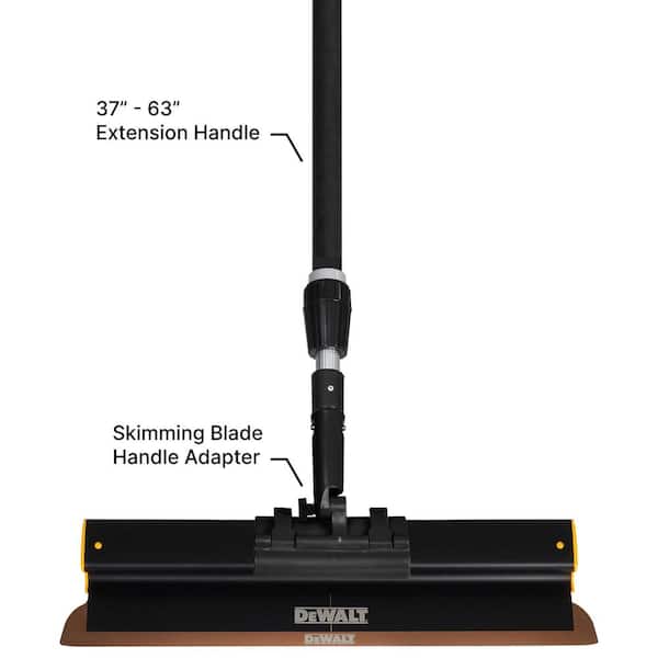 DEWALT 37 in. to 63 in. Extendable Drywall Skimming Blade Handle