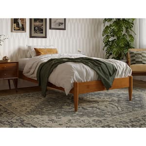 Key West Basic Light Toffee Natural Bronze Solid Wood Frame Twin XL Platform Bed