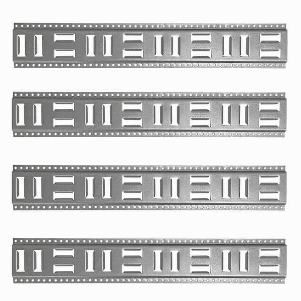 SNAP-LOC 32 in. Fast-Track E-Track USA Galvanized Steel Horizontal Vertical, Logistic Tie-Down (4-Pack)