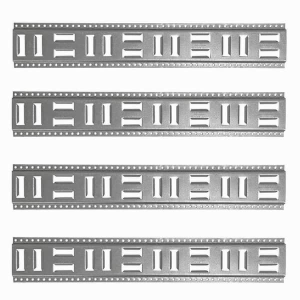32 in. Fast-Track E-Track USA Galvanized Steel Horizontal Vertical, Logistic Tie-Down (4-Pack)