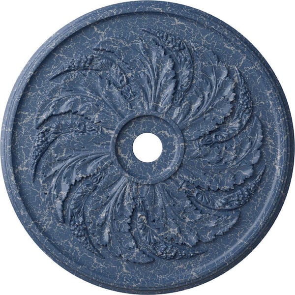 Ekena Millwork 1-7/8 in. x 42-1/8 in. x 42-1/8 in. Polyurethane Sellek Ceiling Medallion, Americana Crackle