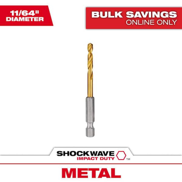 Milwaukee SHOCKWAVE 11/64 in. Titanium Twist Drill Bit