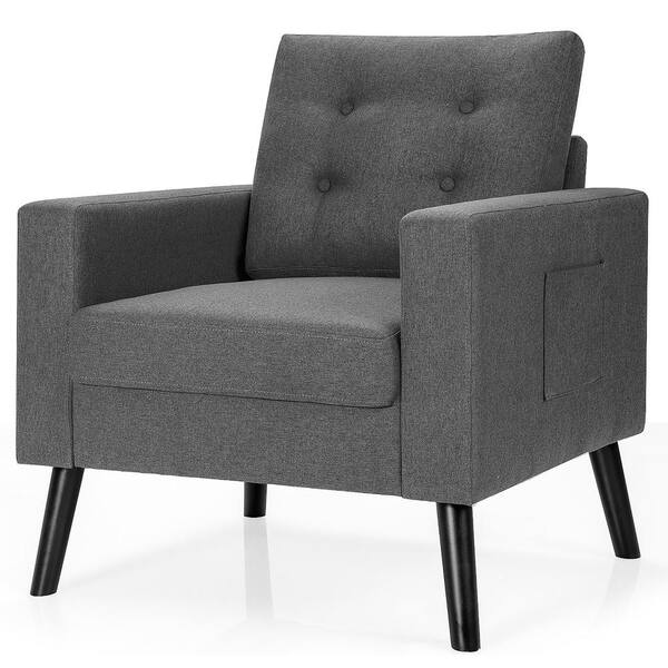 Modern Accent Chair, Upholstered Armchair Single Sofa Chair with