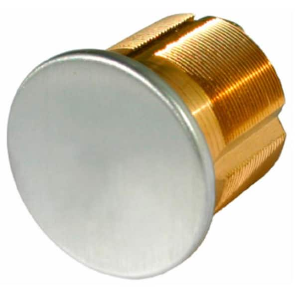 Taco 1 in. Brushed Chrome Dummy Mortise Cylinder