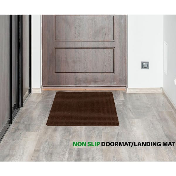 Brown Mat 30 in. x 30 in. UV Polyester Stair Tread Cover (1-Piece)