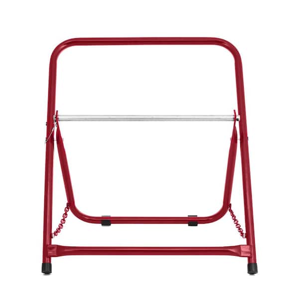 Single Axel Foldable Cable Caddy for Spools up to 20 in. Diameter, 100 lbs. Capacity, Red