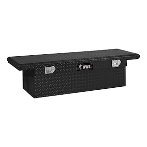 68 in. Gloss Black Aluminum Low Profile Crossbed Truck Tool Box