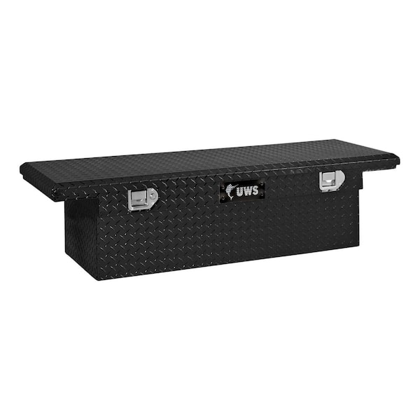 UWS 68 in. Gloss Black Aluminum Low Profile Crossbed Truck Tool Box