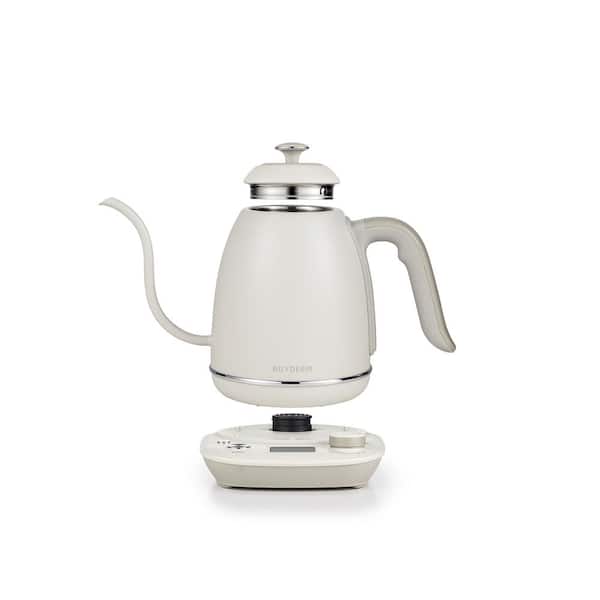 BUYDEEM 0.8 l Gooseneck Electric Kettle 304 Food Grade Stainless Steel Boiler Heater with LED Display Puor-Over Electric Kettle