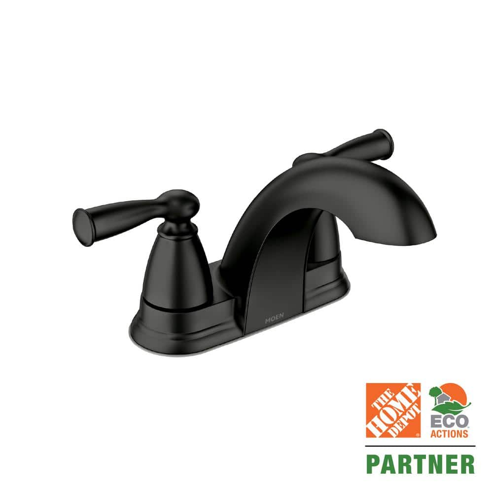 Moen Banbury Kitchen Faucet Installation Instructions Wow Blog   Matte Black Moen Centerset Bathroom Faucets 84942bl 64 1000 