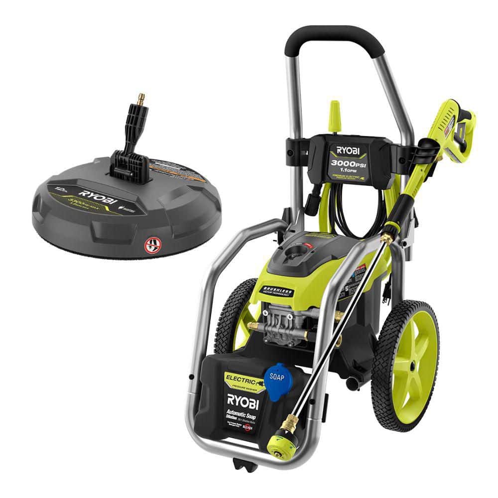 RYOBI 3000 PSI 1.1 GPM Cold Water Corded Electric Pressure Washer